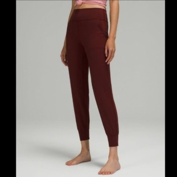 lululemon athletica Pants - Lululemon Align jogger 28" maroon legging Size 18, NWT